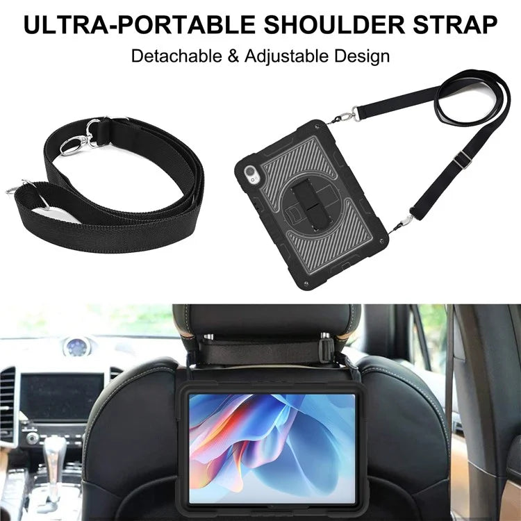 For Huawei MatePad 11.5 S Case Silicone+PC Kickstand Tablet Cover with Shoulder Strap