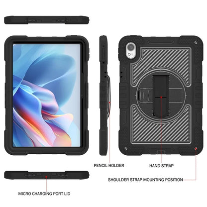 For Huawei MatePad 11.5 S Case Silicone+PC Kickstand Tablet Cover with Shoulder Strap
