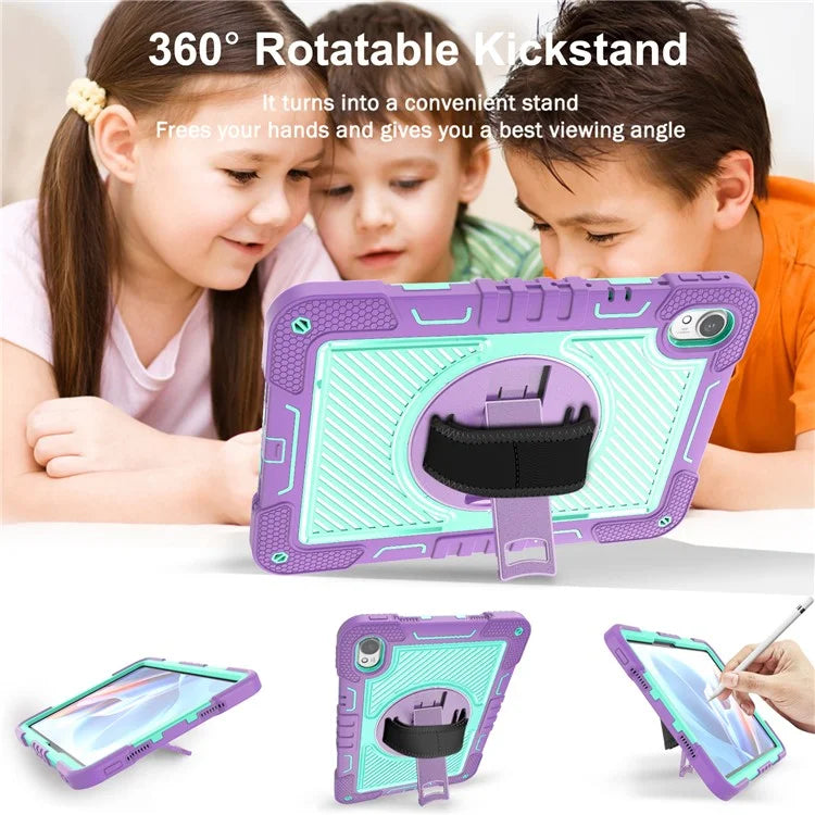 For Huawei MatePad 11.5 S Case Silicone+PC Kickstand Tablet Cover with Shoulder Strap
