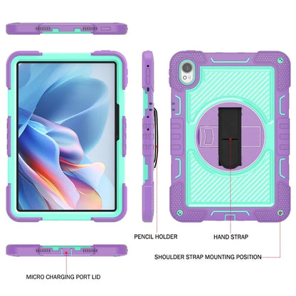 For Huawei MatePad 11.5 S Case Silicone+PC Kickstand Tablet Cover with Shoulder Strap