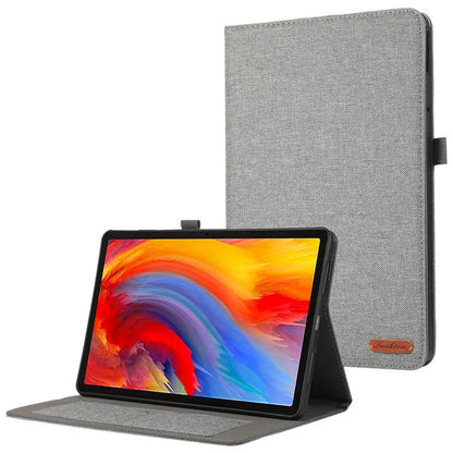 For Lenovo Tab M11 Plus Leather Case Card Holder Cloth Texture Tablet Stand Cover