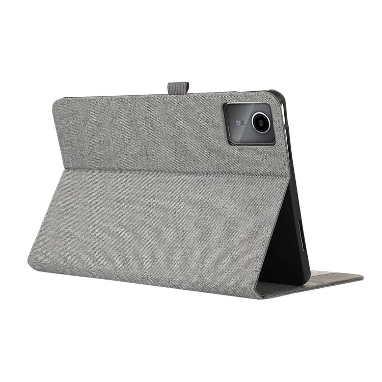For Lenovo Tab M11 Plus Leather Case Card Holder Cloth Texture Tablet Stand Cover