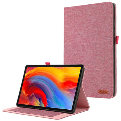 For Lenovo Tab M11 Plus Leather Case Card Holder Cloth Texture Tablet Stand Cover