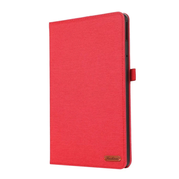 For Lenovo Tab M11 Plus Leather Case Card Holder Cloth Texture Tablet Stand Cover
