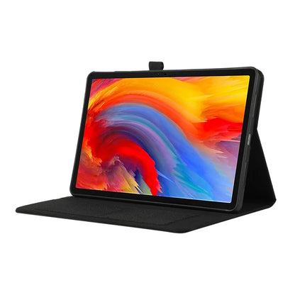 For Lenovo Tab M11 Plus Leather Case Card Holder Cloth Texture Tablet Stand Cover