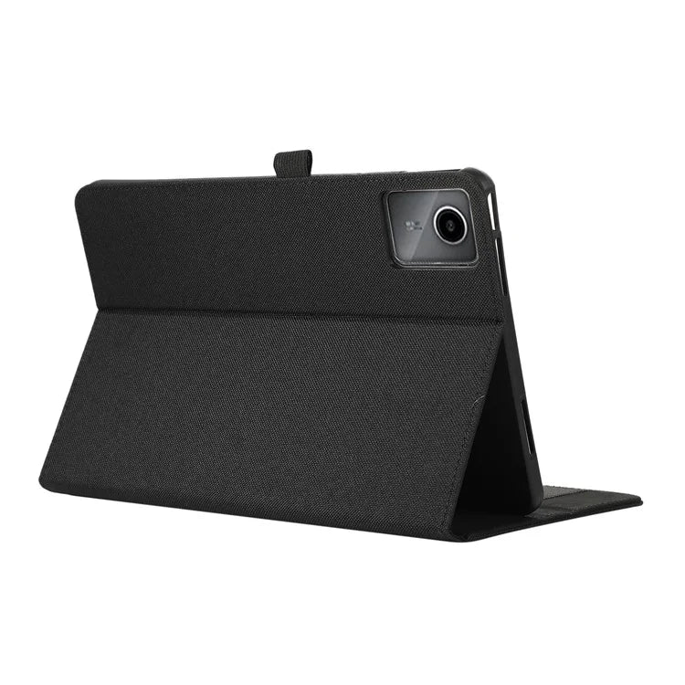 For Lenovo Tab M11 Plus Leather Case Card Holder Cloth Texture Tablet Stand Cover