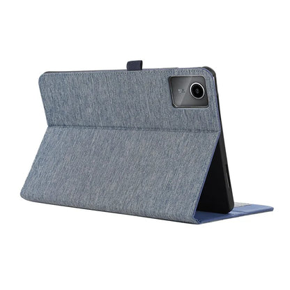 For Lenovo Tab M11 Plus Leather Case Card Holder Cloth Texture Tablet Stand Cover