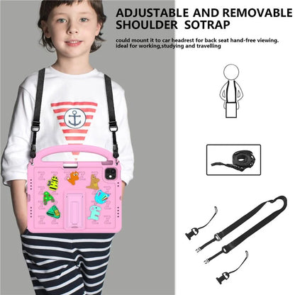 For iPad Air 11 (2024) / iPad Pro 11 (2024) Kickstand Case EVA+PC Tablet Protection Cover