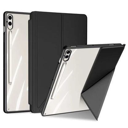DUX DUCIS Magi Series for Samsung Galaxy Tab S9+ / S9 FE+ Leather Case Origami Stand Auto Wake / Sleep Cover