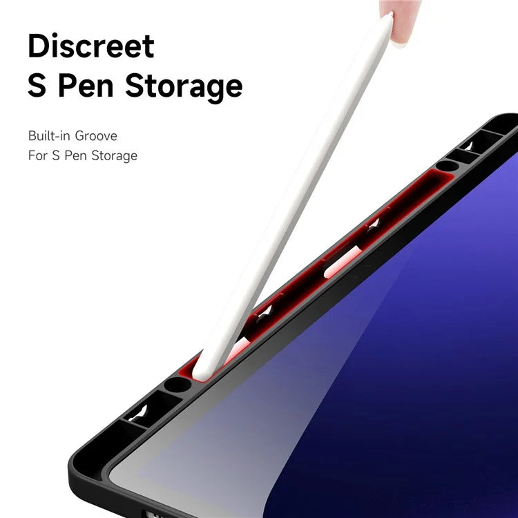 DUX DUCIS Magi Series for Samsung Galaxy Tab S9+ / S9 FE+ Leather Case Origami Stand Auto Wake / Sleep Cover
