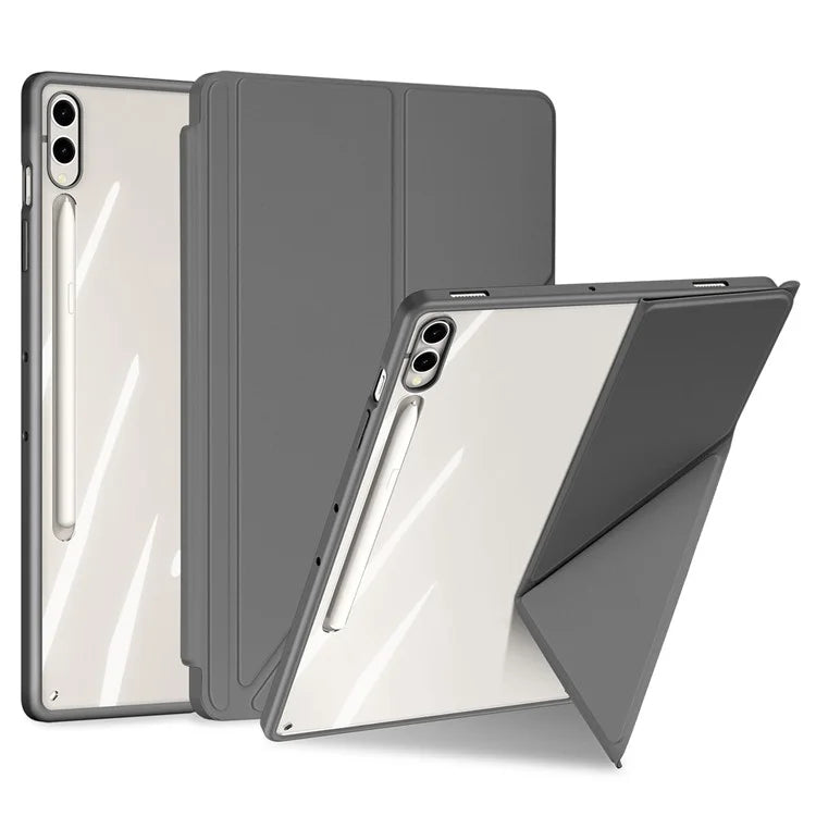 DUX DUCIS Magi Series for Samsung Galaxy Tab S9+ / S9 FE+ Leather Case Origami Stand Auto Wake / Sleep Cover