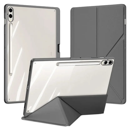 DUX DUCIS Magi Series for Samsung Galaxy Tab S9+ / S9 FE+ Leather Case Origami Stand Auto Wake / Sleep Cover