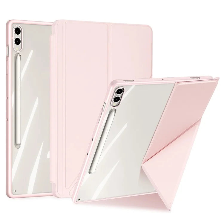 DUX DUCIS Magi Series for Samsung Galaxy Tab S9+ / S9 FE+ Leather Case Origami Stand Auto Wake / Sleep Cover