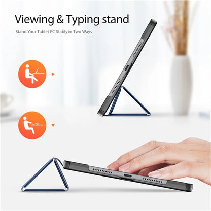 DUX DUCIS Domo Series for Huawei MatePad SE 11 Case Tri-Fold Stand Leather Cover Auto Wake / Sleep