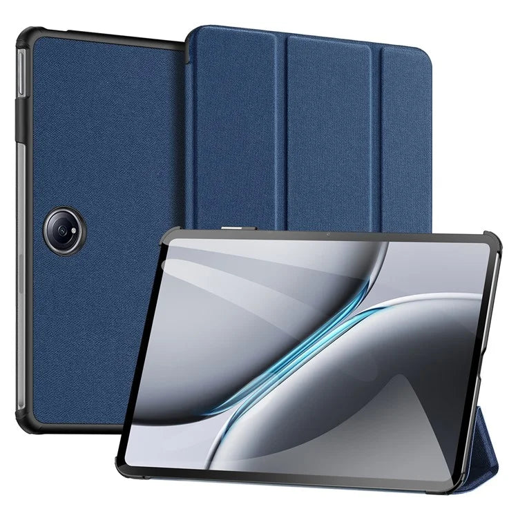 DUX DUCIS Domo Series for OnePlus Pad 2 / Pad Pro Case Tri-Fold Stand PU Leather Tablet Cover