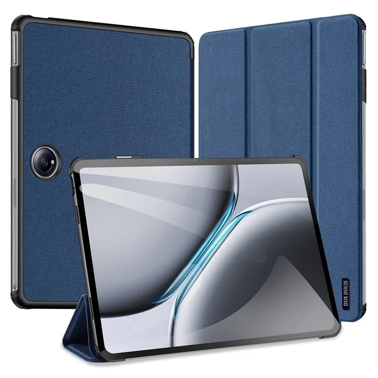 DUX DUCIS Domo Series for OnePlus Pad 2 / Pad Pro Case Tri-Fold Stand PU Leather Tablet Cover