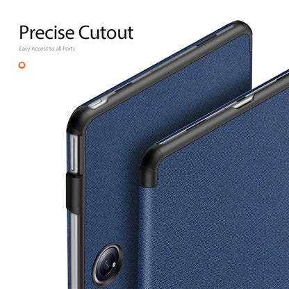 DUX DUCIS Domo Series for OnePlus Pad 2 / Pad Pro Case Tri-Fold Stand PU Leather Tablet Cover