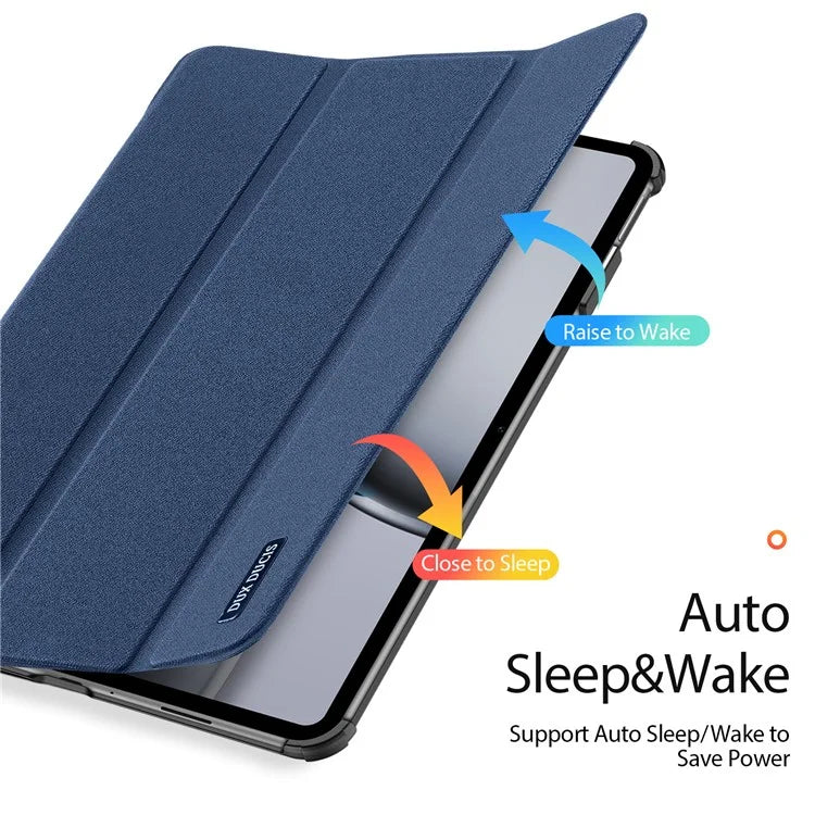 DUX DUCIS Domo Series for OnePlus Pad 2 / Pad Pro Case Tri-Fold Stand PU Leather Tablet Cover