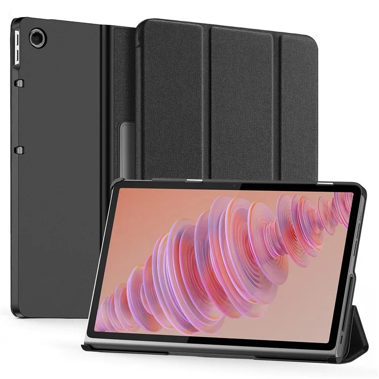 DUX DUCIS Domo Series for Lenovo Tab Plus Leather Case Tri-Fold Stand Anti-Scratch Tablet Cover
