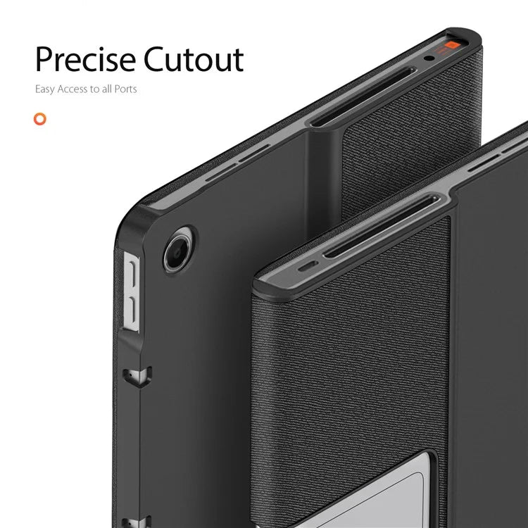 DUX DUCIS Domo Series for Lenovo Tab Plus Leather Case Tri-Fold Stand Anti-Scratch Tablet Cover
