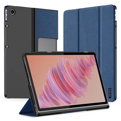 DUX DUCIS Domo Series for Lenovo Tab Plus Leather Case Tri-Fold Stand Anti-Scratch Tablet Cover