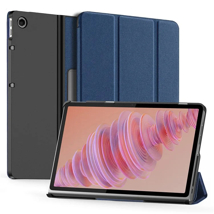 DUX DUCIS Domo Series for Lenovo Tab Plus Leather Case Tri-Fold Stand Anti-Scratch Tablet Cover