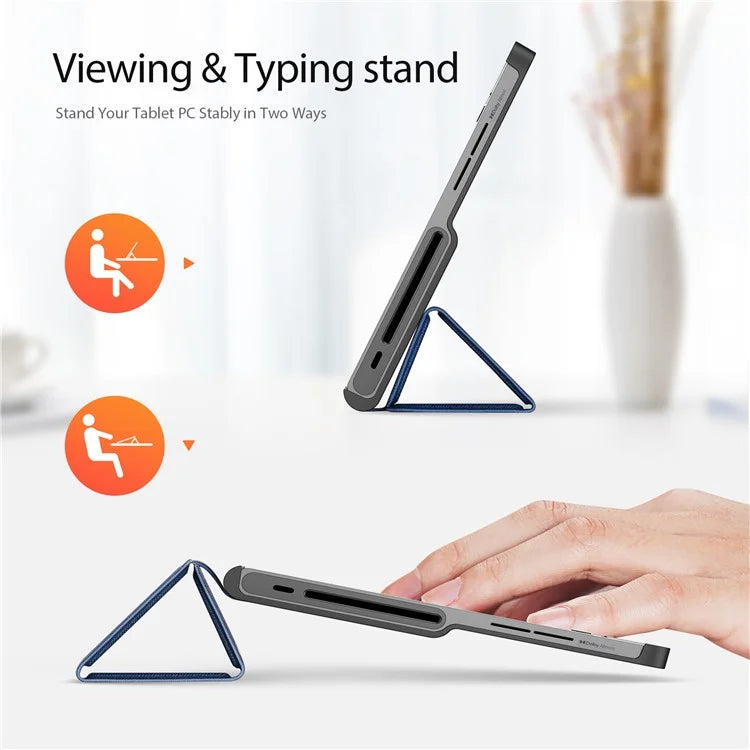 DUX DUCIS Domo Series for Lenovo Tab Plus Leather Case Tri-Fold Stand Anti-Scratch Tablet Cover