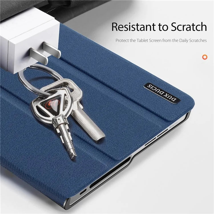 DUX DUCIS Domo Series for Lenovo Tab Plus Leather Case Tri-Fold Stand Anti-Scratch Tablet Cover