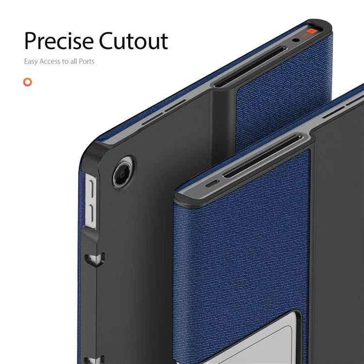 DUX DUCIS Domo Series for Lenovo Tab Plus Leather Case Tri-Fold Stand Anti-Scratch Tablet Cover