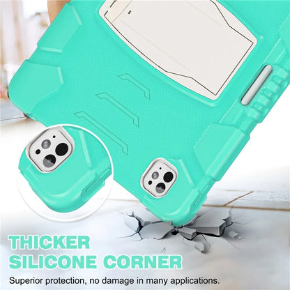For iPad Pro 13 (2024) Kickstand Case PC+Silicone Anti-Drop Tablet Cover