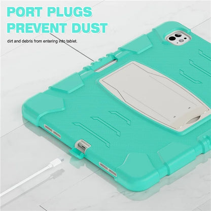 For iPad Pro 13 (2024) Kickstand Case PC+Silicone Anti-Drop Tablet Cover