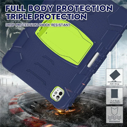 For iPad Pro 13 (2024) Kickstand Case PC+Silicone Anti-Drop Tablet Cover