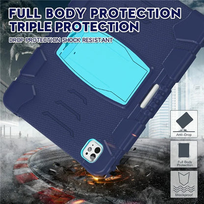 For iPad Pro 13 (2024) Kickstand Case PC+Silicone Anti-Drop Tablet Cover
