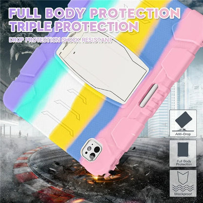 For iPad Pro 13 (2024) Kickstand Case PC+Silicone Anti-Drop Tablet Cover