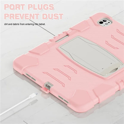 For iPad Pro 13 (2024) Kickstand Case PC+Silicone Anti-Drop Tablet Cover