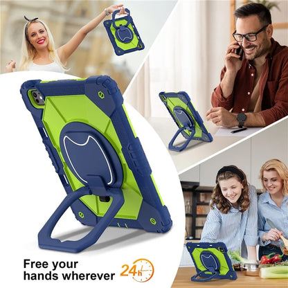 For iPad Pro 13 (2024) Kickstand Case Silicone+PC Tablet Cover