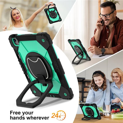For iPad Air 13 (2024) Kickstand Case Silicone+PC Tablet Cover