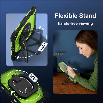 For iPad Air 13 (2024) Kickstand Case Silicone+PC Tablet Cover