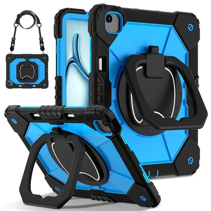 For iPad Air 13 (2024) Kickstand Case Silicone+PC Tablet Cover