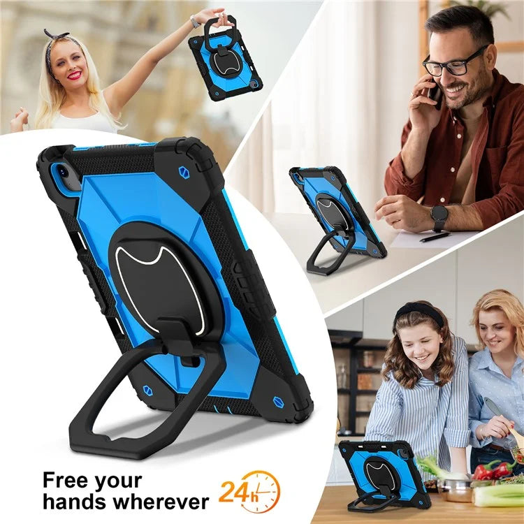 For iPad Air 13 (2024) Kickstand Case Silicone+PC Tablet Cover