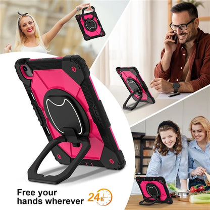 For iPad Air 13 (2024) Kickstand Case Silicone+PC Tablet Cover