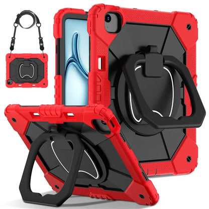 For iPad Air 13 (2024) Kickstand Case Silicone+PC Tablet Cover