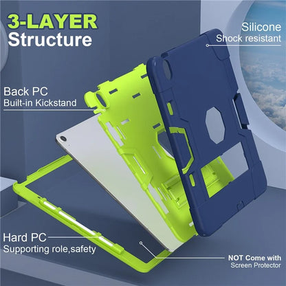 For iPad Air 13 (2024) Case Robot Style Silicone + PC Tablet Cover with Kickstand