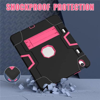 For iPad Air 13 (2024) Case Robot Style Silicone + PC Tablet Cover with Kickstand