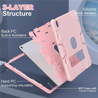 For iPad Air 13 (2024) Case Robot Style Silicone + PC Tablet Cover with Kickstand