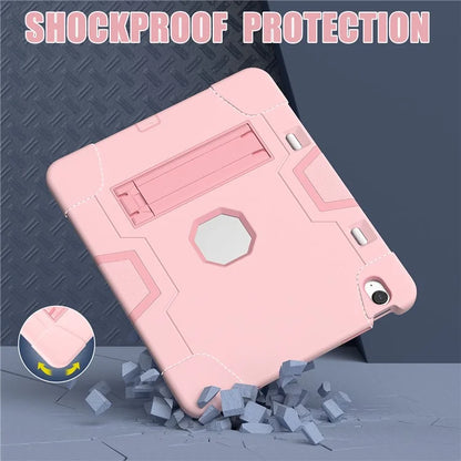For iPad Air 13 (2024) Case Robot Style Silicone + PC Tablet Cover with Kickstand