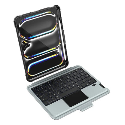 NILLKIN For iPad Pro 11 (2024) Tablet Case with Detachable Bluetooth Keyboard (Backlight Version)