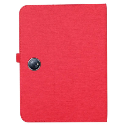 For OnePlus Pad Pro Leather Case Card Holder Cloth Texture Tablet Stand Cover