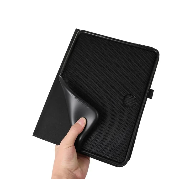 For OnePlus Pad Pro Leather Case Card Holder Cloth Texture Tablet Stand Cover