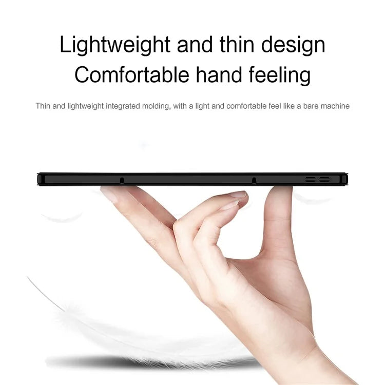 For Lenovo Xiaoxin Pad Pro 12.7 inch Case PU Leather TPU Back Trifold Stand Tablet Cover